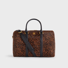 Kith Leopard Printed Ponyhair Traveler K40 Bag - Sanctuary
