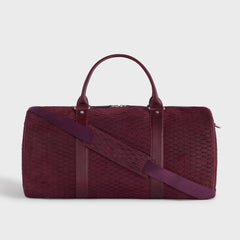 Kith Monogram Suede Traveler K55 Bag - Magma