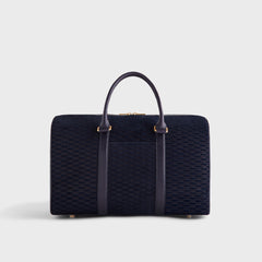 Kith Monogram Suede Traveler K40 Bag - Ink