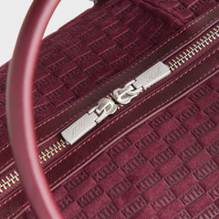 Kith Monogram Suede Traveler K40 Bag - Magma