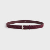 Kith Monogram Suede Leather Belt - Magma