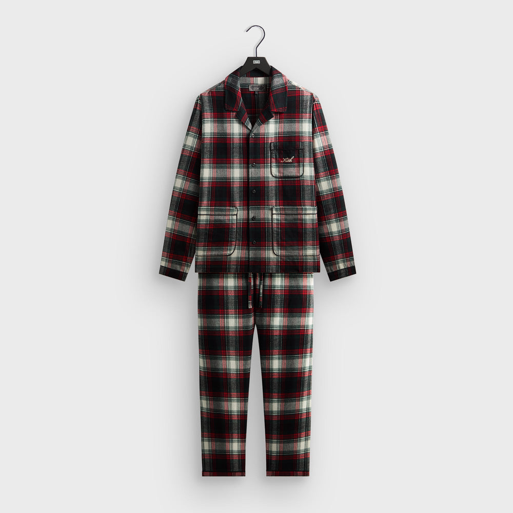 Kithmas Plaid Pajama Set - Black