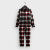 Kithmas Plaid Pajama Set - Black