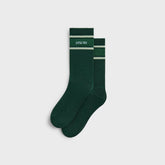 Kith Ivy for Wilson Stripe Logo Crew Socks - Ivy Green
