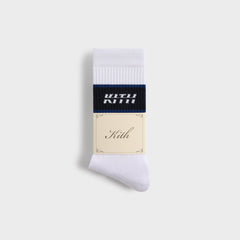 Kith Moto Crew Socks - White