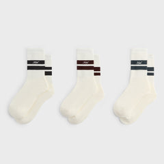 Kith Double Stripe Crew Socks - Silk