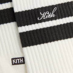 Kith Double Stripe Crew Socks - Silk