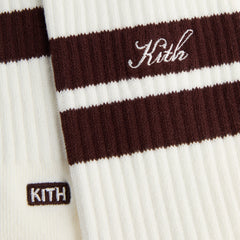 Kith Double Stripe Crew Socks - Silk