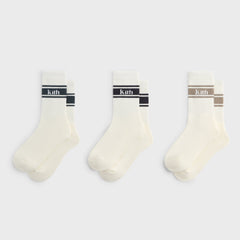 Kith Variegated Stripe Crew Socks - Silk