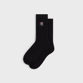 Kith Embroidered Rose Crew Socks - Black