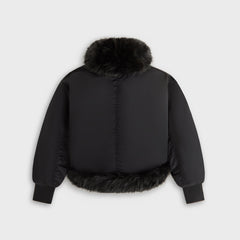 Kith Women Senna Faux Fur Reversible Bomber - Black