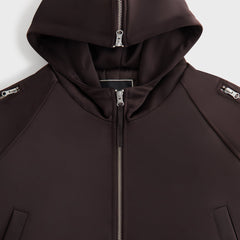 Kith Women Simra Satin Zip Sleeve Bomber - Incognito