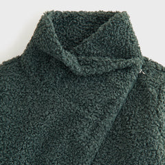 Kith Women Helia Sherpa Asymmetrical Jacket - Machine