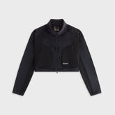 Kith Women Reiko Fleece Cropped Jacket - Black