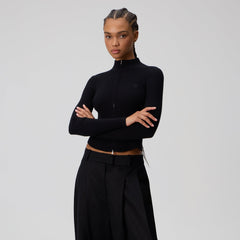 Kith Women Ina Sweater Track Zip - Black