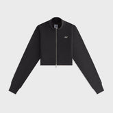 Kith Women Davin Cropped Fleece Track Zip - Black