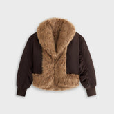 Kith Women Senna Faux Fur Reversible Bomber - Incognito