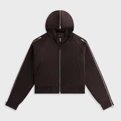 Kith Women Simra Satin Zip Sleeve Bomber - Incognito