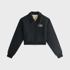 Kith Women Reversible Landry IV Cropped Bomber Jacket - Black
