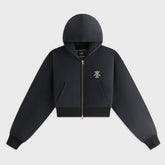 Kith Women Bex Cropped Denim Puffer - Washed Black