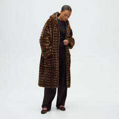 Kithmas Women Monogram Shearling Coat - Legacy