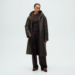 Kithmas Women Monogram Shearling Coat - Legacy