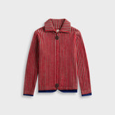 ADRIAN CASHMERE Full Zip - Cherry