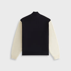 Kith Women Oversized Wyler Full Zip Crest Sweater - Black
