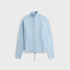 Frankies Bikinis Bea Cable Knit Sweater - Daydream