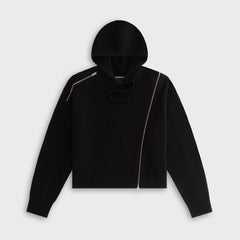 Kith Women Juni Zipper Sweater Hoodie - Black