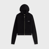 Kith Women Adley Shrunken Sweater Hoodie - Black