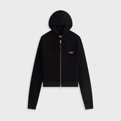 Kith Women Adley Shrunken Sweater Hoodie - Black