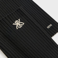 Kith Women Crest Logo Leg Warmer - Black