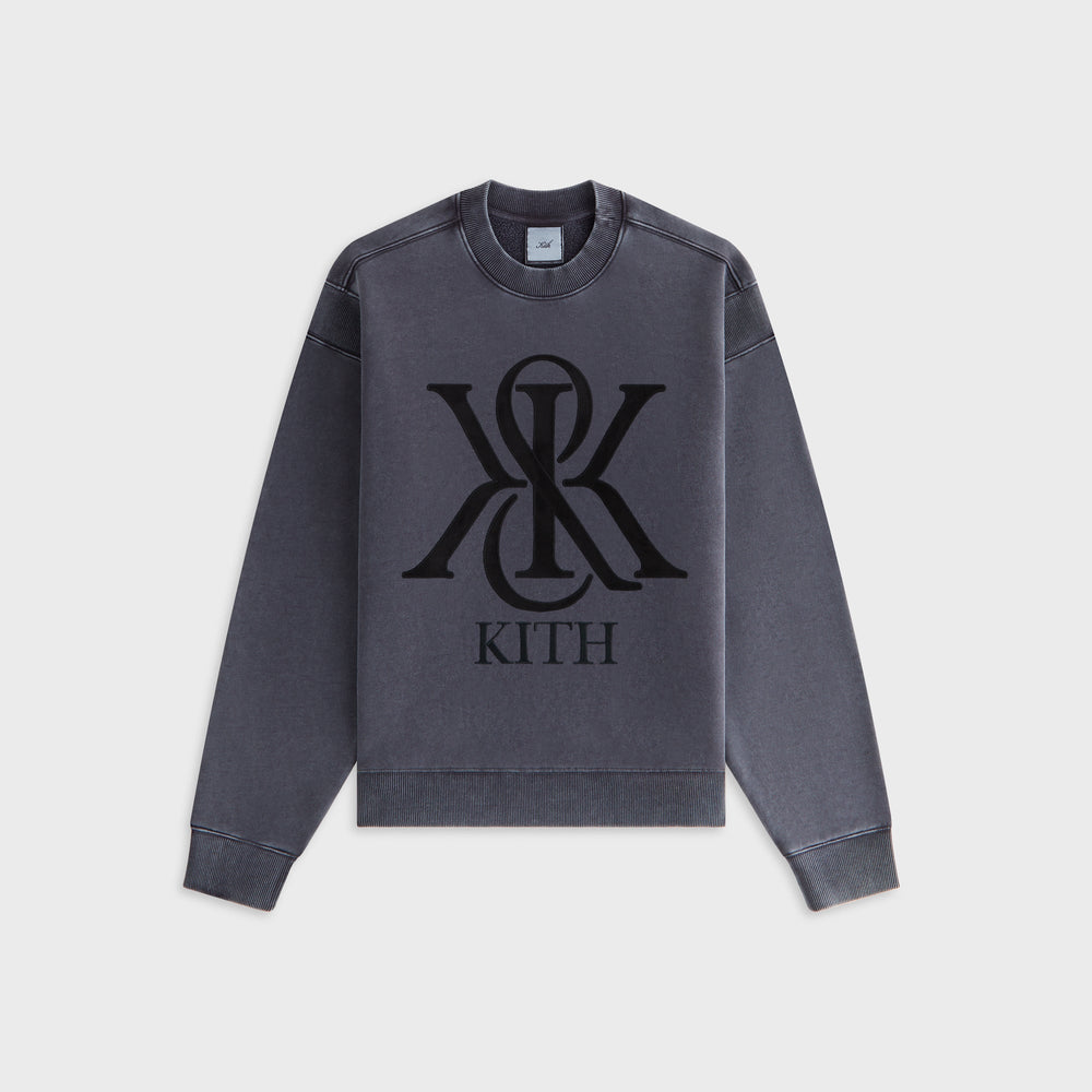 Kith Women Asher III Crest Crewneck - Black