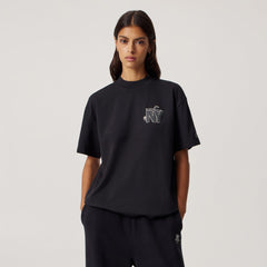 Kith Women Mockneck Vintage NY Apple Tee - Black