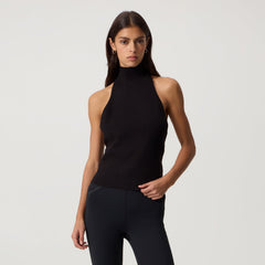 Kith Women Jaden Halter Sweater Tank - Black
