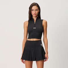 Kith Women Peryn Panelled Half Zip Tank - Black
