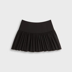Kith Women Riko Script Faille Mini Skirt - Black