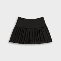 Kith Women Riko Script Faille Mini Skirt - Black