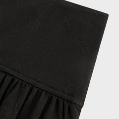 Kith Women Riko Script Faille Mini Skirt - Black