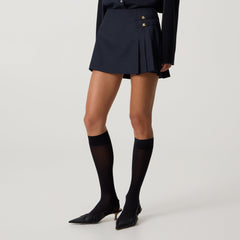 Kith Women Emira Pleated Micro Skirt - Black