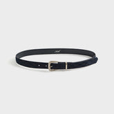 Kith Women Monogram Debossed Suede Belt - Ink