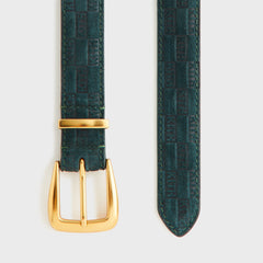 Kith Women Monogram Debossed Suede Belt - Stadium
