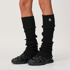 Kith Women Crest Logo Leg Warmer - Black