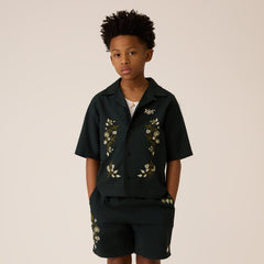 Kith Kids Novelty Thompson Camp Collar Shirt - Stadium