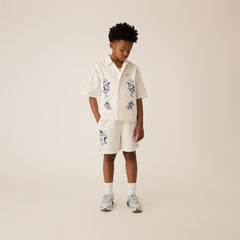 Kith Kids Novelty Thompson Camp Collar Shirt - White