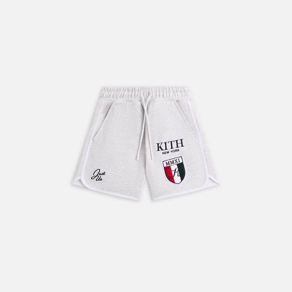 Kith Kids Logo Jordan Short - Light Heather Grey