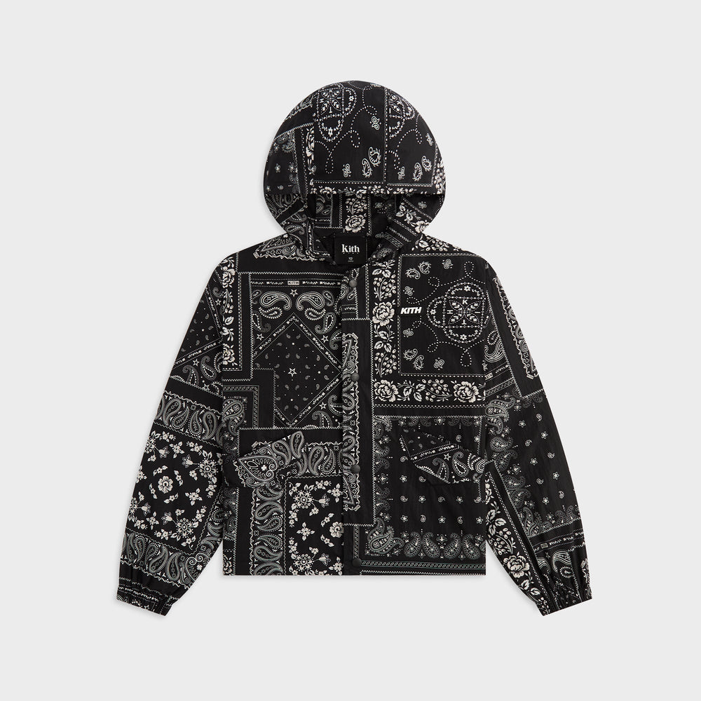 Kith Kids Printed Coaches Jacket - Black