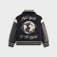 Kith Kids NY to The World Varsity Jacket - Ink