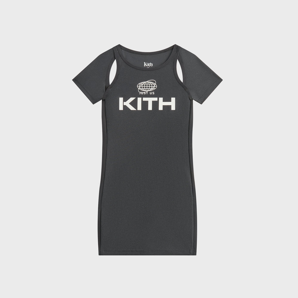 Kith Kids Metallic Cutout Lana Dress - Black